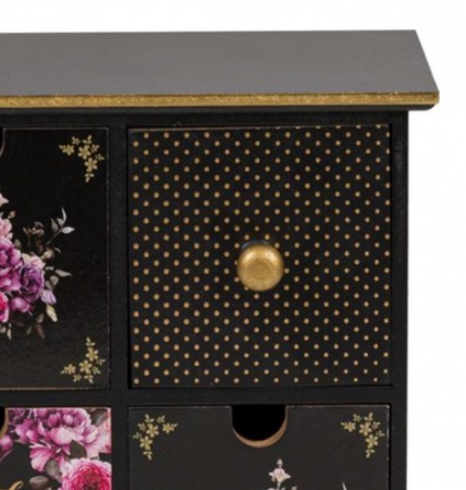 Cutie decorativa cu 4 sertare pentru noptiera sau birou din lemn [2]