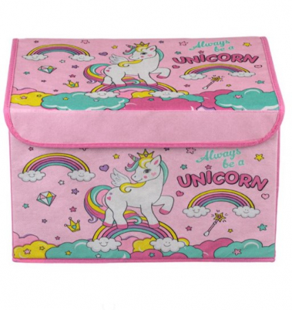 Corturi, cutii depozitare si textile pentru copii - Cutie depozitare cu capac