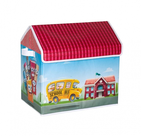 Jocuri si articole copii - Cutie depozitare cu capac si manere