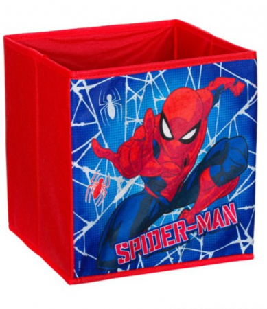 Jocuri si articole copii - Spiderman Cutie Depozitare Textil