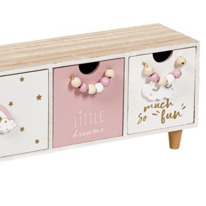 Cutie depozitare din lemn cu picioare si 3 sertare [4]