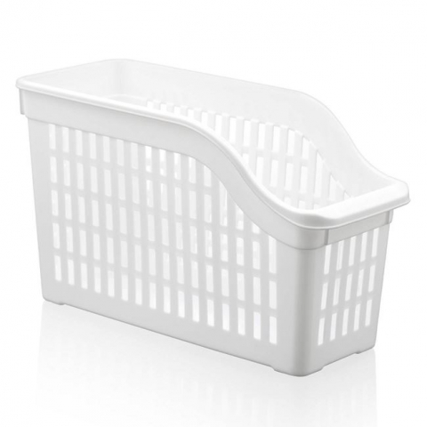 Articole Bucatarie - Cutie depozitare si organizare pentru frigider,plastic,alb,30x12.8x14 cm