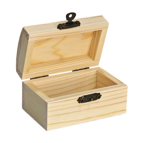 Cutie din lemn dreptunghiulara pentru pictat si decorat, 9x5.5x5 cm [2]