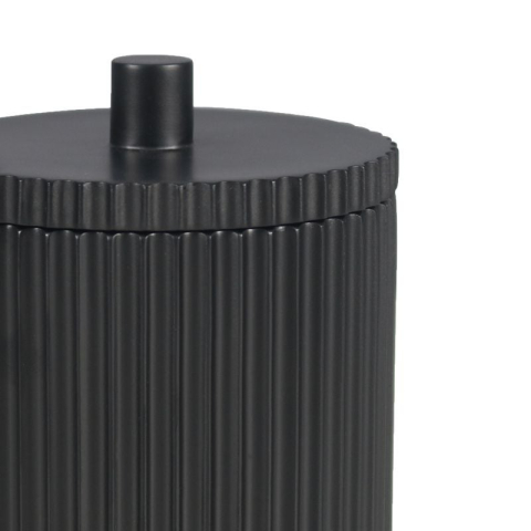 Cutie dischete demachiante din rasina, negru,9 x 9 x 11.8 cm [2]