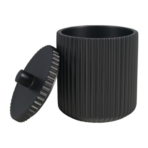 Cutie dischete demachiante din rasina, negru,9 x 9 x 11.8 cm [1]