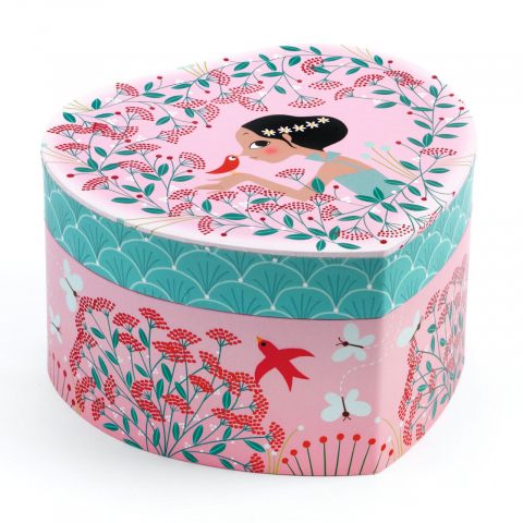 Cutie muzicala in forma de inima cu figurina dansatoare,14x14x8.2 cm [1]