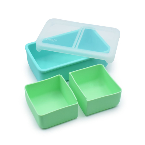 CUTIE PRANZ BENTO CU COMPARTIMENTE DETASABILE, MELII, MINT BLUE [1]