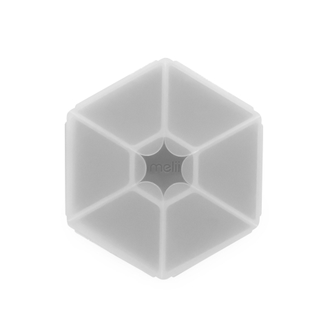 Jucarii Bebelusi - CUTIE SNACK HEXAGON SNACKLE 6 COMPARTMENTE, MELII, GREY