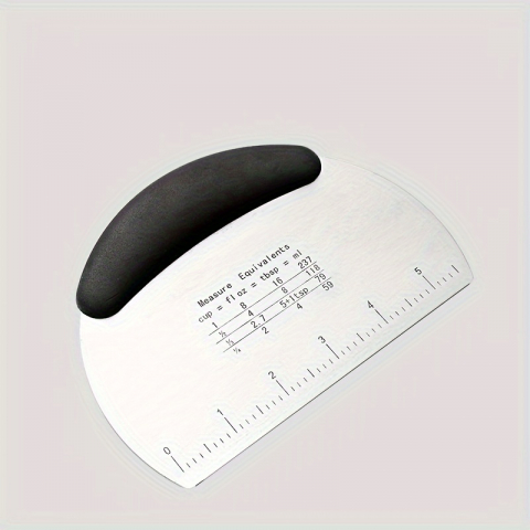 Ustensile de bucatarie - Cutit gradat pentru aluat, inox,12x16 cm