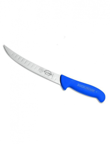 Articole Bucatarie - Cutit pentru macelari, lama curbata 21 cm, cu alveole, diferite culori, F. DICK ERGOGRIP 8.2425.21K