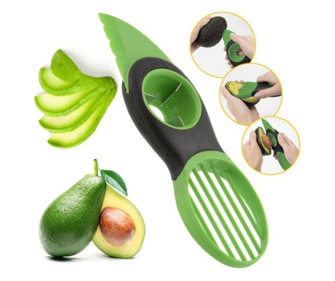 Cutit special 3 in 1 pentru curatat si feliat avocado [0]
