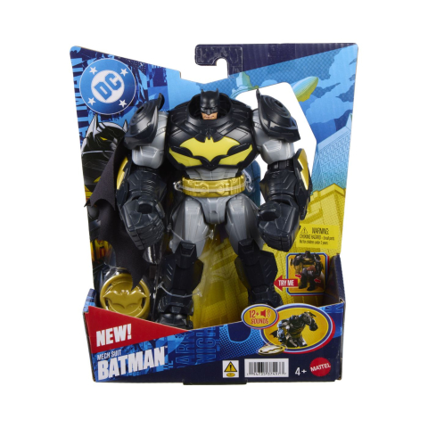 Vehicule și mașinuțe - DC SET FIGURINA BATMAN CU SUNETE LUMINI SI ACCESORII 15CM