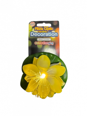 Decoratiune artificiala cu led nufar, plastic,diverse culori, 11 cm [5]