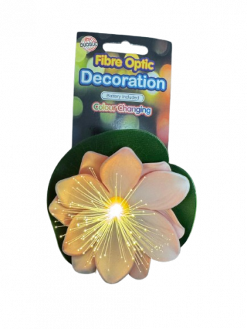 Decoratiune artificiala cu led nufar, plastic,diverse culori, 11 cm [2]