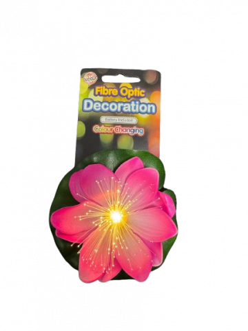 Decoratiune artificiala cu led nufar, plastic,diverse culori, 11 cm [1]