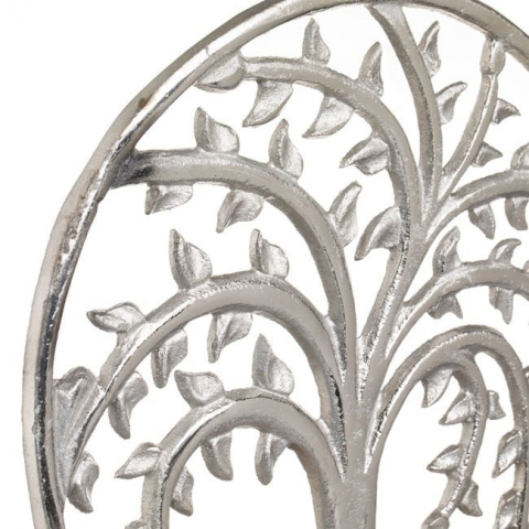 Decoratiune pentru birou , Design Copac, Argintiu,24x5x26 cm [2]