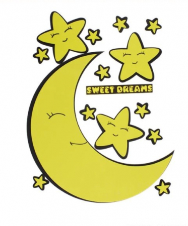 Decoratiuni - Decoratiune pentru perete Luna si Stele