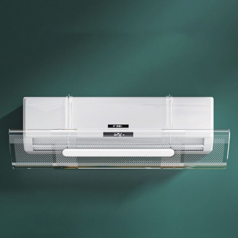 Deflector reglabil pentru aer conditionat,Plastic, Transparent, 18x53-94 cm [1]