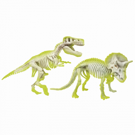 Descoperă Dinozaurul T-Rex Triceraptor Fluo Știință și Joacă [4]