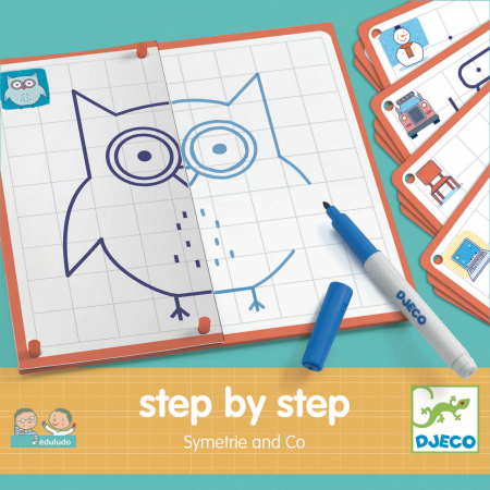 Jocuri si Jucarii Educative - Deseneaza pas cu pas set Djeco