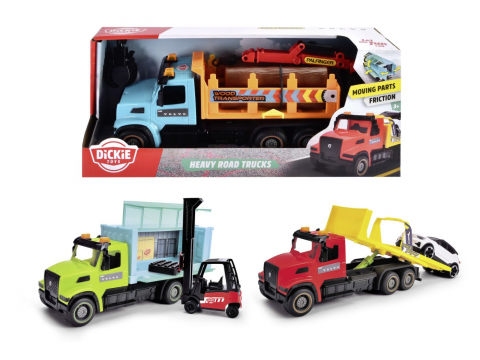 Jocuri si articole copii - DICKIE MASINA CAMION HEAVY ROAD CU FRICTIUNE 22CM