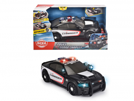 Masinute, Motociclete, Elicoptere, Avioane & Trenulete - Dickie Mașina de Poliție Dodge Charger 33cm 