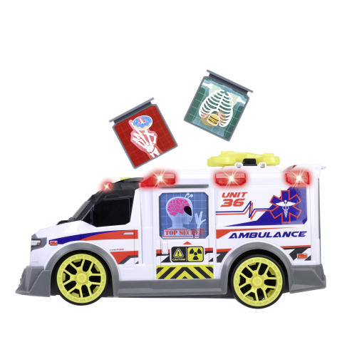 DICKIE TOYS AMBULANTA CU LUMINI SI SUNETE 35.5CM [9]