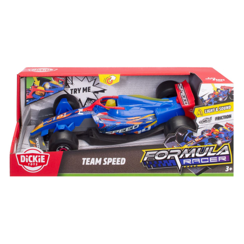 Vehicule și mașinuțe - DICKIE TOYS FORMULA RACER MASINA TEAM SPEED CU LUMINI SI SUNETE SCARA 1 LA 24