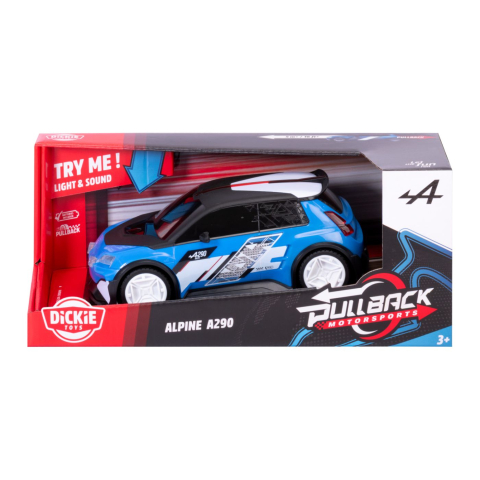 Vehicule și mașinuțe - DICKIE TOYS PULL BACK MOTORSPORTS MASINA ALPINE A 290 28CM