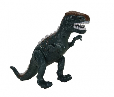 Roboti si Figurine - Dinozaur cu lumini și sunete, Negru, 35 cm