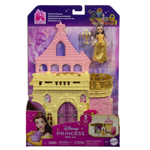 Jucării pentru fete - DISNEY PRINCESS CASTELUL LUI BELLE CU FIGURINE SI ACCESORII