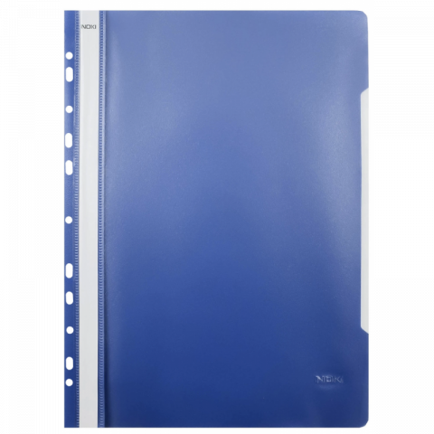 Papetarie & Birotica - Dosar cu sina, plastic, albastru inchis, multiperforatii pentru arhivare, colturi rotunjite, set 25 buc