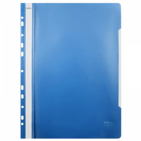 Papetarie & Birotica - Dosar cu sina, plastic, albastru, multiperforatii pentru arhivare, colturi rotunjite, set 25 buc