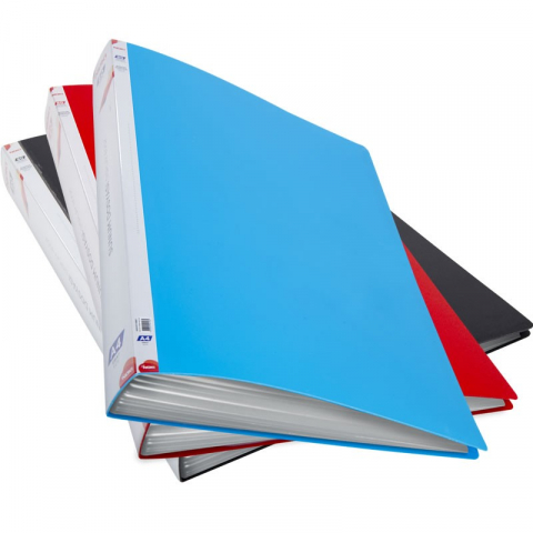 Dosare din plastic - Dosar de prezentare cu 80 folii transparente,plastic,albastru
