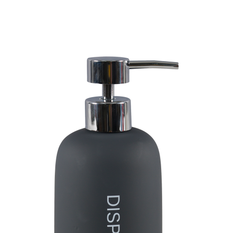 Dozator pentru sapun lichid, Ceramica Cauciucata, Negru,240 ml [1]