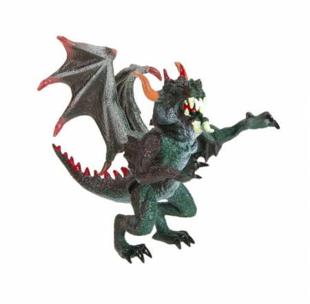 Roboti si Figurine - Dragon zburător cu aripi și coarne, 14 cm