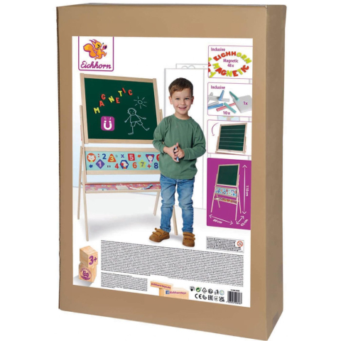 Jocuri si Jucarii Educative - EICHHORN TABLA MAGNETICA DIN LEMN 42x66x110CM