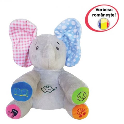 Jocuri si jucarii interactive - Elefant interactiv de plus