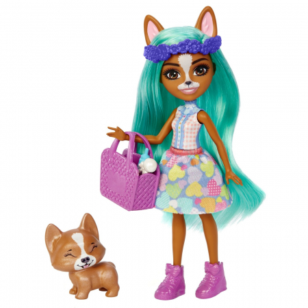 Enchantimals baby best friends set surpriza crizia corgi si snow [2]