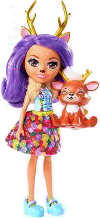 Enchantimals Papusi cu Animalute Danessa Deer și Sprint  [1]