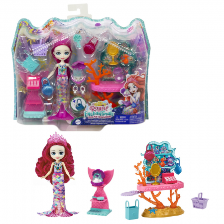 Enchantimals Set Papusa cu Mobilier Ocean Kingdom  [8]
