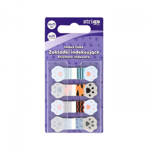 Intercalatoare si indexuri - Etichete indexare Strigo 4×20 file, model Lăbuțe, 44×15 mm