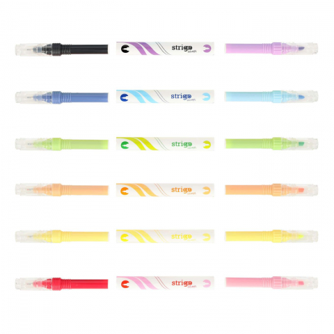 Evidentiator si liner Strigo 2 in 1, 12 culori, SSC443 [3]