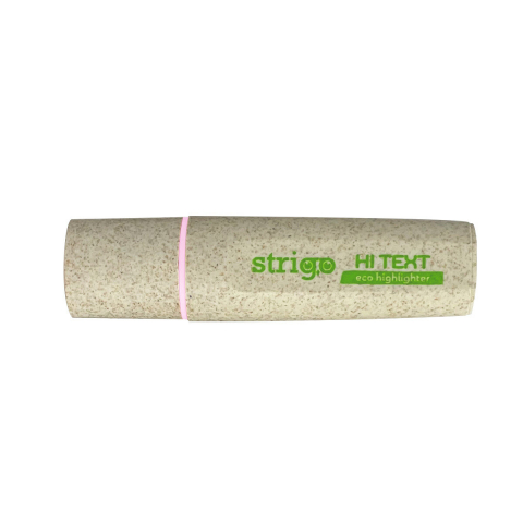 Papetarie & Birotica - Evidențiator Strigo Hi‑Text Eco‑Friendly, Roz Pastel