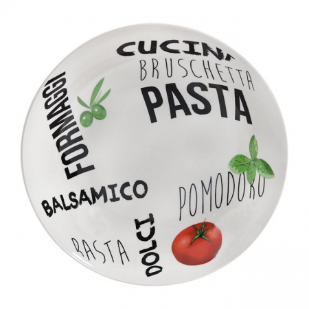 Farfurii - Farfurie din portelan pentru servire paste