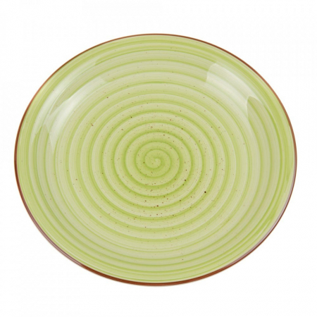 Farfurii - Farfurie intinsa pentru servire,ceramica,verde deschis,26 cm