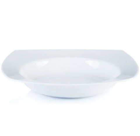 Farfurii - Farfurie patrata adanca pentru serivere,portelan,22.5 cm x 22.5 cm,6 bucati/set