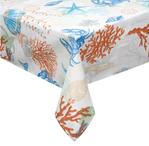 Articole Bucatarie - Fata de masa cu model coral,bej, 180x140 cm