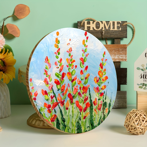 Felie rotunda lemn pentru activitati crafts,natur, 30x0.5 cm [2]