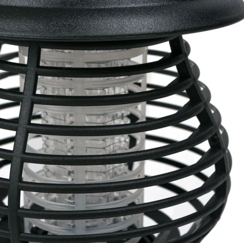 Felinar solar LED 2 in 1 anti insecte, UV si lumina alba, negru, Ø13.5x16 cm [5]